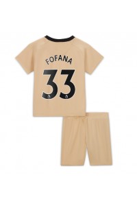 Fotbalové Dres Chelsea Wesley Fofana #33 Dětské Třetí Oblečení 2022-23 Krátký Rukáv (+ trenýrky)